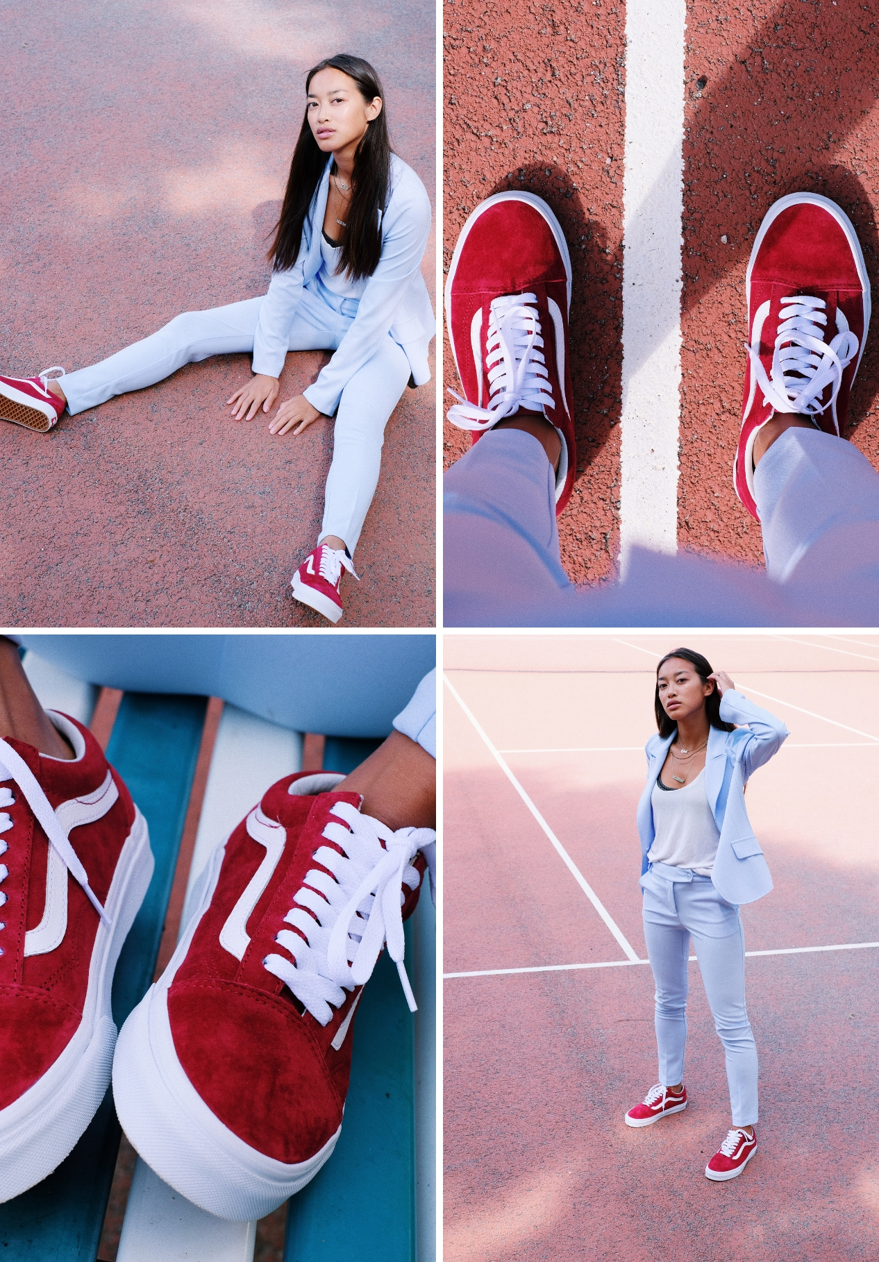 vans rouge look